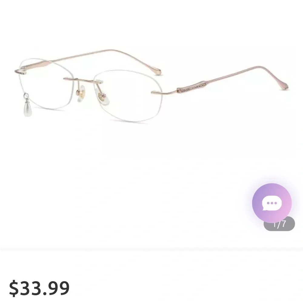 New glasses with charm and embellishments